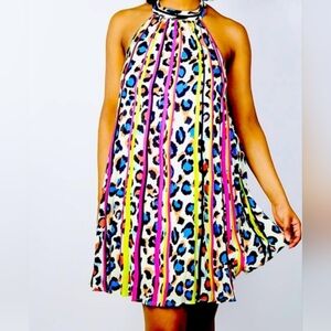 Jealous Tomato Vibrant Multicolor Backless Dress